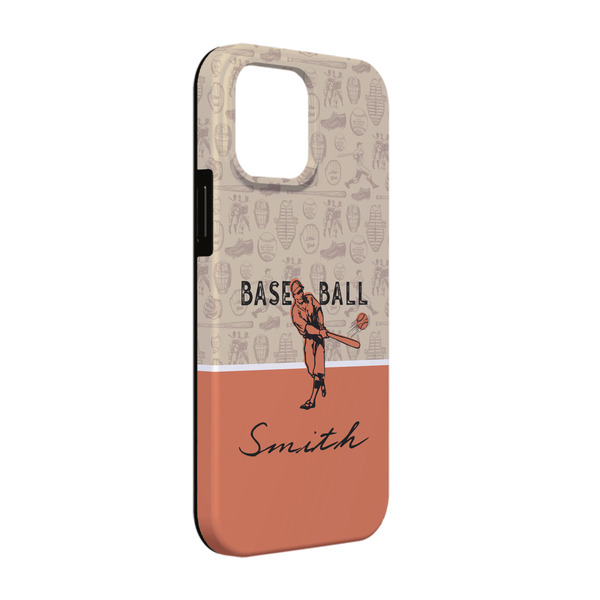 Custom Retro Baseball iPhone Case - Rubber Lined - iPhone 13 Pro (Personalized)