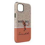 Retro Baseball iPhone Case - Rubber Lined - iPhone 14 Pro Max (Personalized)