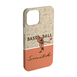 Retro Baseball iPhone Case - Plastic - iPhone 15 (Personalized)