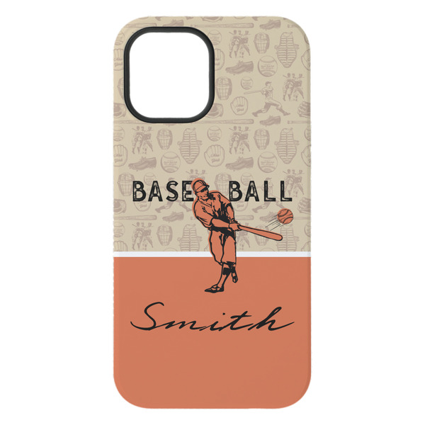 Retro Baseball iPhone 15 Plus Tough Case - Back