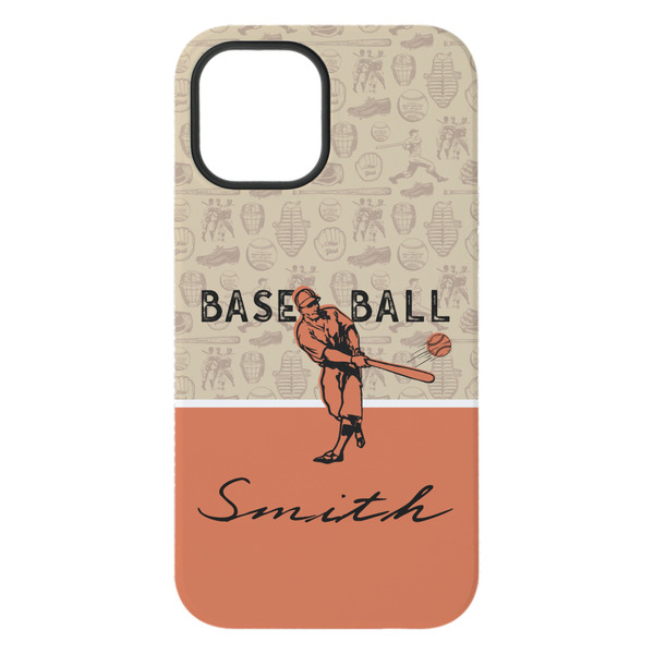 Retro Baseball iPhone 15 Pro Max Tough Case - Back