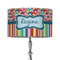 Retro Scales & Stripes 12" Drum Lampshade - ON STAND (Fabric)