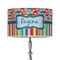 Retro Scales & Stripes 12" Drum Lamp Shade - Poly-film (Personalized)