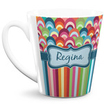 Retro Scales & Stripes 12 Oz Latte Mug (Personalized)