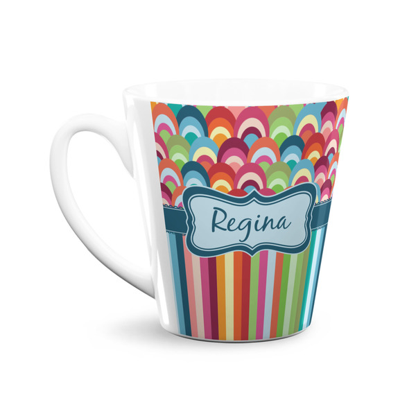Retro Scales & Stripes 12 Oz Latte Mug - Front
