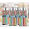 Retro Scales & Stripes 12oz Tall Can Sleeve - Set of 4 - LIFESTYLE