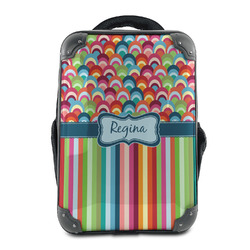 Retro Scales & Stripes 15" Hard Shell Backpack (Personalized)