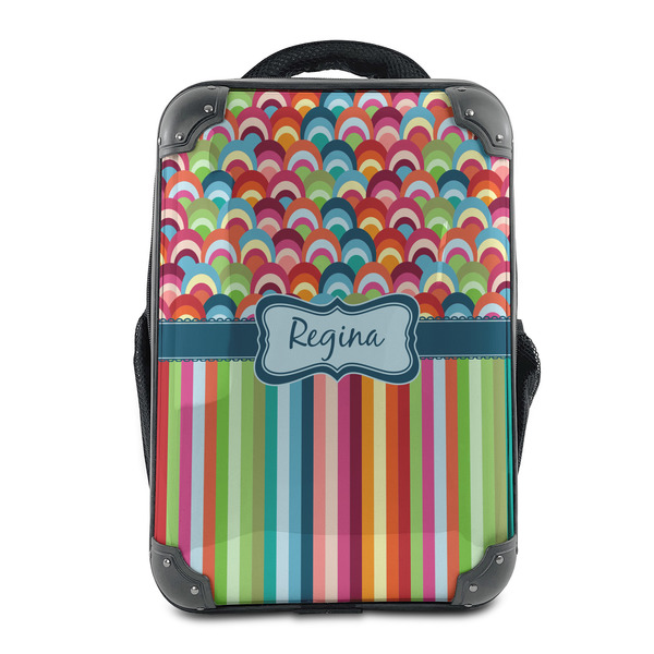 Custom Retro Scales & Stripes 15" Hard Shell Backpack (Personalized)