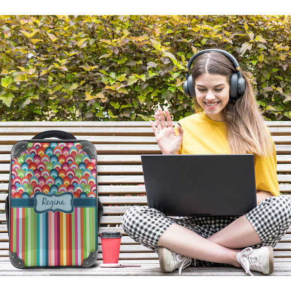 Retro Scales & Stripes 15" Backpack - LIFESTYLE