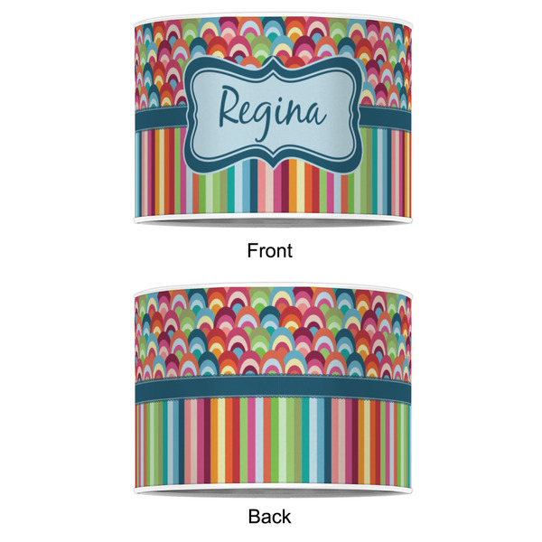 Retro Scales & Stripes 16" Drum Lampshade - APPROVAL (Poly Film)