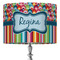 Retro Scales & Stripes 16" Drum Lampshade - ON STAND (Fabric)