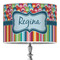 Retro Scales & Stripes 16" Drum Lampshade - ON STAND (Poly Film)