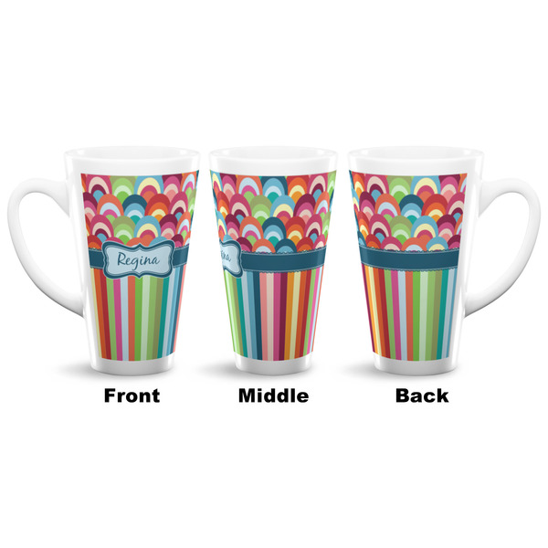 Retro Scales & Stripes 16 Oz Latte Mug - Approval