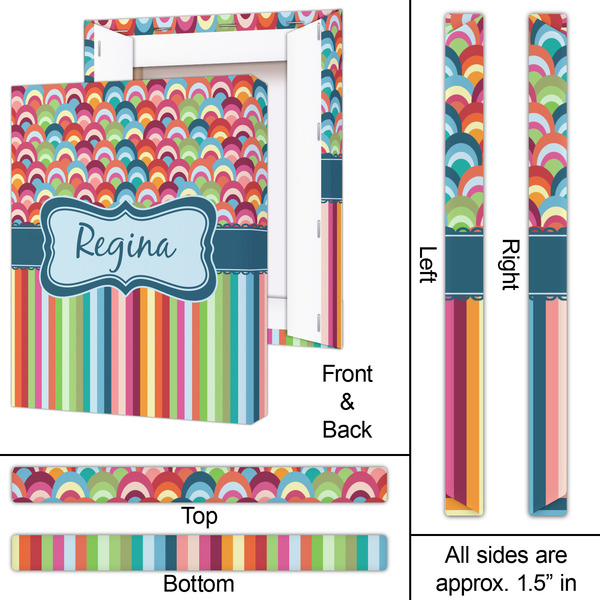 Retro Scales & Stripes 16x20 - Canvas Print - Approval