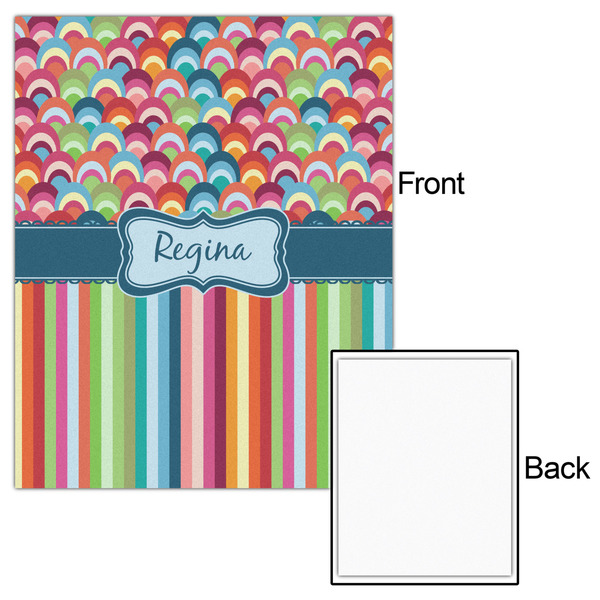 Retro Scales & Stripes 16x20 - Matte Poster - Front & Back