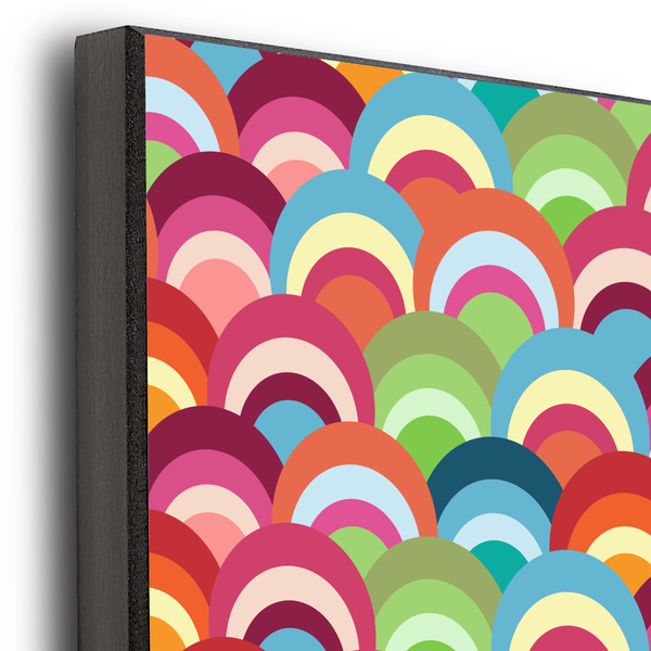 Retro Scales & Stripes 16x20 Wood Print - Closeup