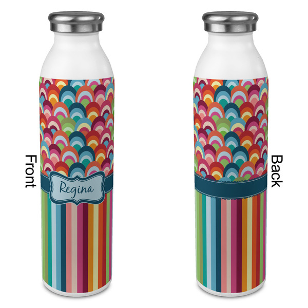 Retro Scales & Stripes 20oz Water Bottles - Full Print - Approval