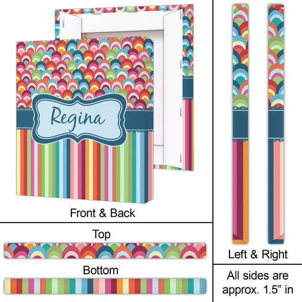 Retro Scales & Stripes 20x24 - Canvas Print - Approval