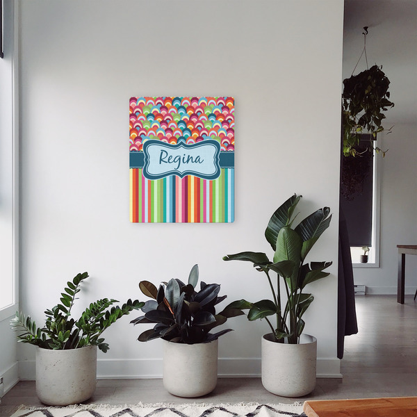 Retro Scales & Stripes 20x24 - Canvas Print - In Context