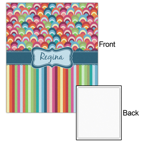 Retro Scales & Stripes 20x24 - Matte Poster - Front & Back