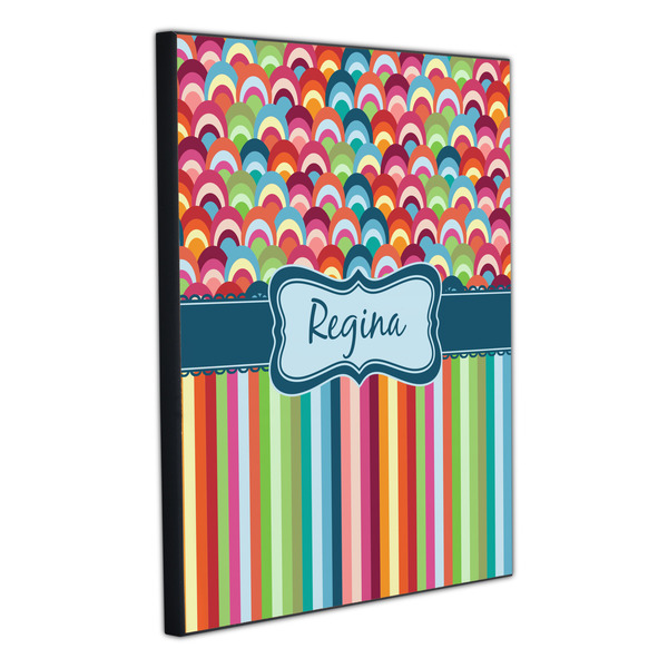 Retro Scales & Stripes 20x24 Wood Print - Angle View