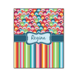 Retro Scales & Stripes Wood Print - 20x24 (Personalized)