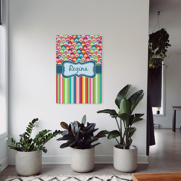 Retro Scales & Stripes 20x30 - Canvas Print - In Context