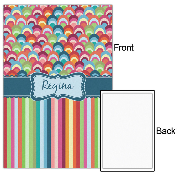 Retro Scales & Stripes 20x30 - Matte Poster - Front & Back