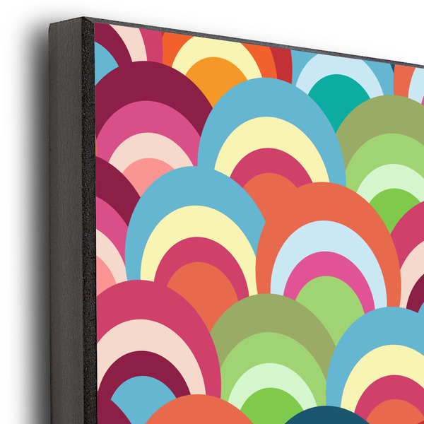 Retro Scales & Stripes 20x30 Wood Print - Closeup