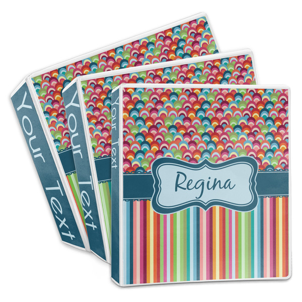 Retro Scales & Stripes 3-Ring Binder Group
