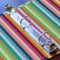 Retro Scales & Stripes 3 Ring Binders - Full Wrap - 1" - DETAIL