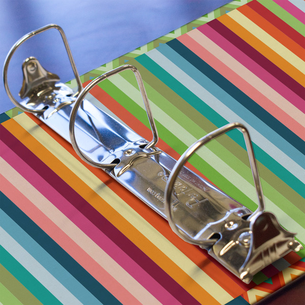 Retro Scales & Stripes 3 Ring Binders - Full Wrap - 2" - DETAIL