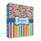 Retro Scales & Stripes 3 Ring Binders - Full Wrap - 2" - FRONT