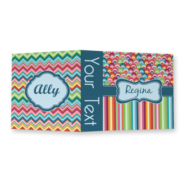 Retro Scales & Stripes 3 Ring Binders - Full Wrap - 2" - OPEN OUTSIDE