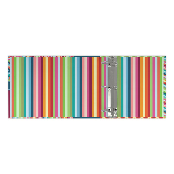 Retro Scales & Stripes 3 Ring Binders - Full Wrap - 3" - OPEN INSIDE