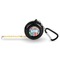 Retro Scales & Stripes 6-Ft Pocket Tape Measure with Carabiner Hook - Front