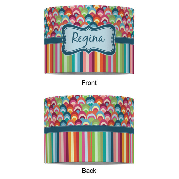 Retro Scales & Stripes 8" Drum Lampshade - APPROVAL (Fabric)