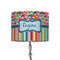 Retro Scales & Stripes 8" Drum Lampshade - ON STAND (Fabric)