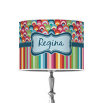 Retro Scales & Stripes 8" Drum Lamp Shade - Poly-film (Personalized)