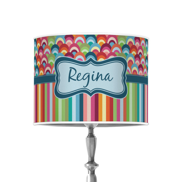 Custom Retro Scales & Stripes 8" Drum Lamp Shade - Poly-film (Personalized)