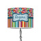 Retro Scales & Stripes 8" Drum Lampshade - ON STAND (Poly Film)