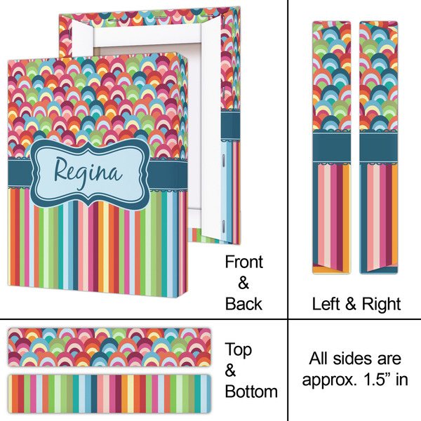 Retro Scales & Stripes 8x10 - Canvas Print - Approval