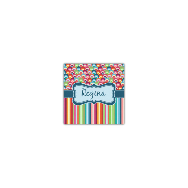 Retro Scales & Stripes 8x8 - Canvas Print - Front View