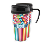 Retro Scales & Stripes Acrylic Travel Mug (Personalized)