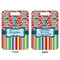 Retro Scales & Stripes Aluminum Luggage Tag (Front + Back)