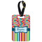Retro Scales & Stripes Aluminum Luggage Tag (Personalized)