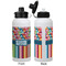 Retro Scales & Stripes Aluminum Water Bottle - White APPROVAL
