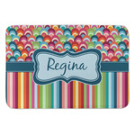 Retro Scales & Stripes Anti-Fatigue Kitchen Mat (Personalized)