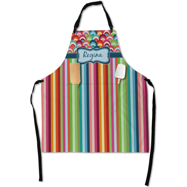 Retro Scales & Stripes Apron - Flat with Props (MAIN)