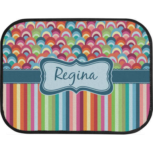 Retro Scales & Stripes Back Seat Car Mat